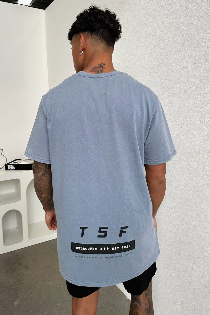 Zone Tee - Dusty Blue