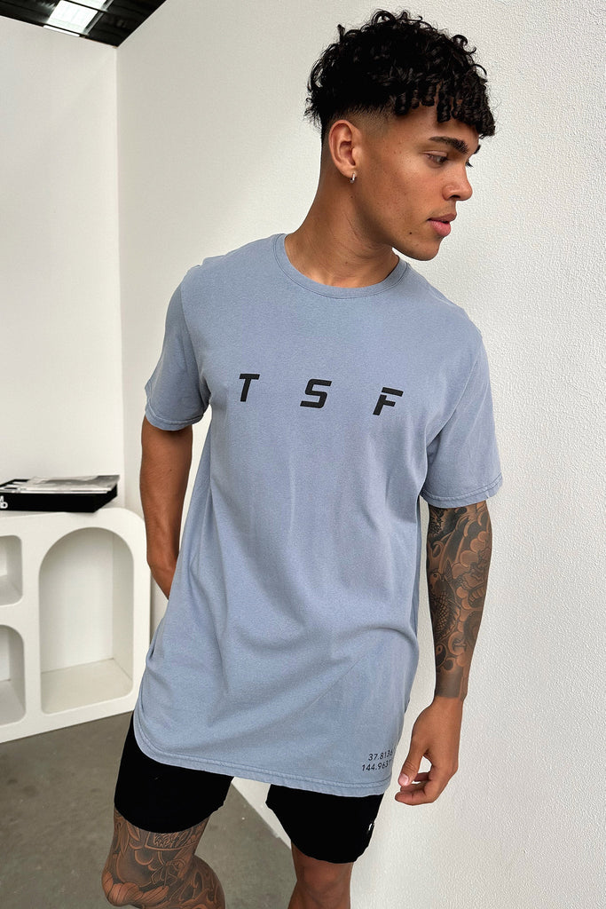 Zone Tee - Dusty Blue