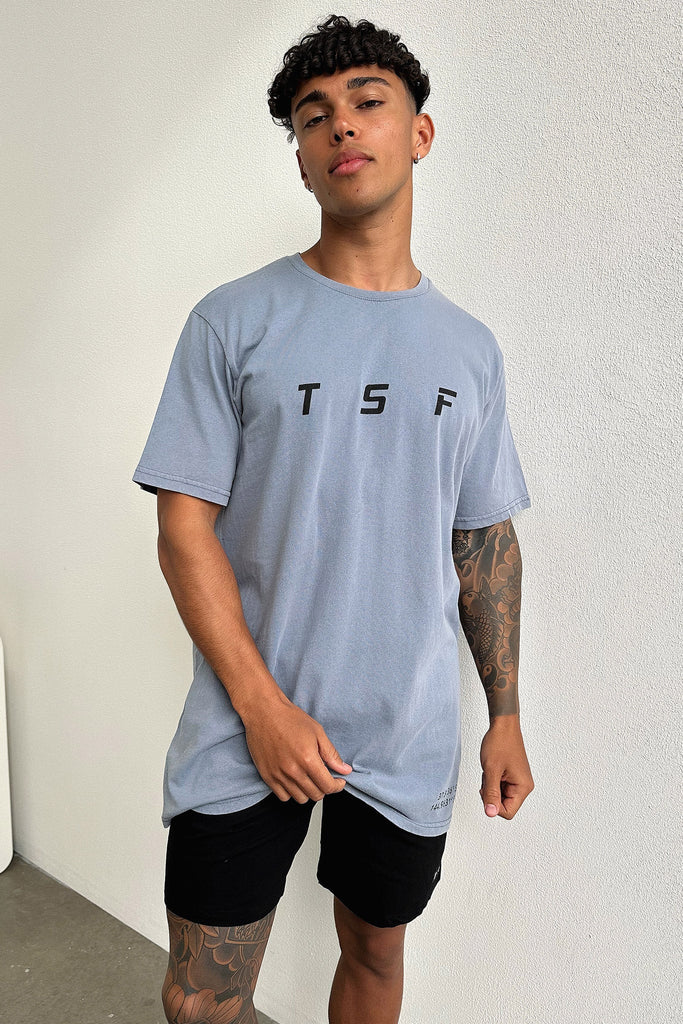 Zone Tee - Dusty Blue