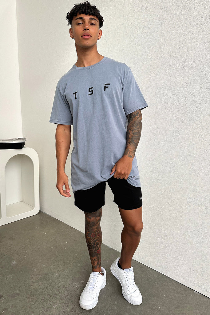 Zone Tee - Dusty Blue