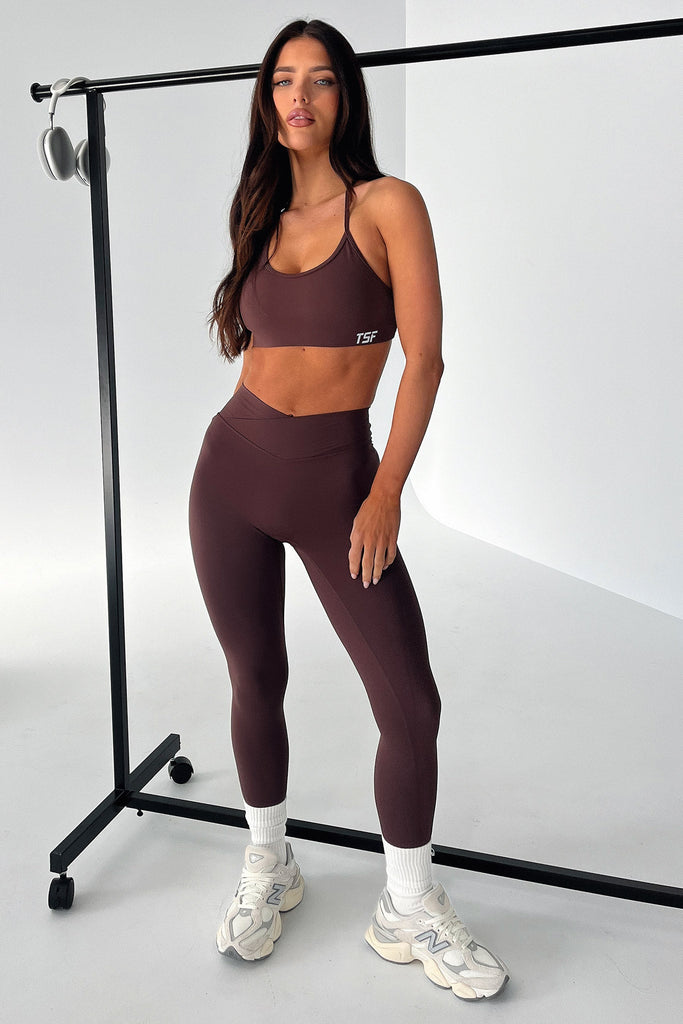 Kamari Sports Bra - Brown