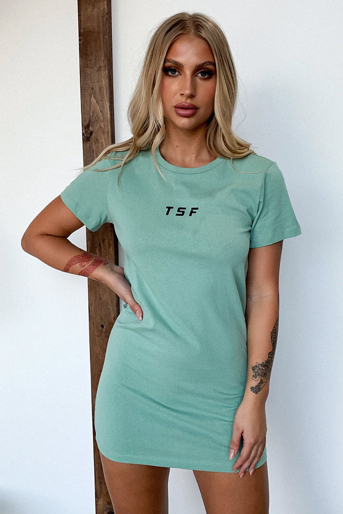 Femme T-shirt Dress - Sage